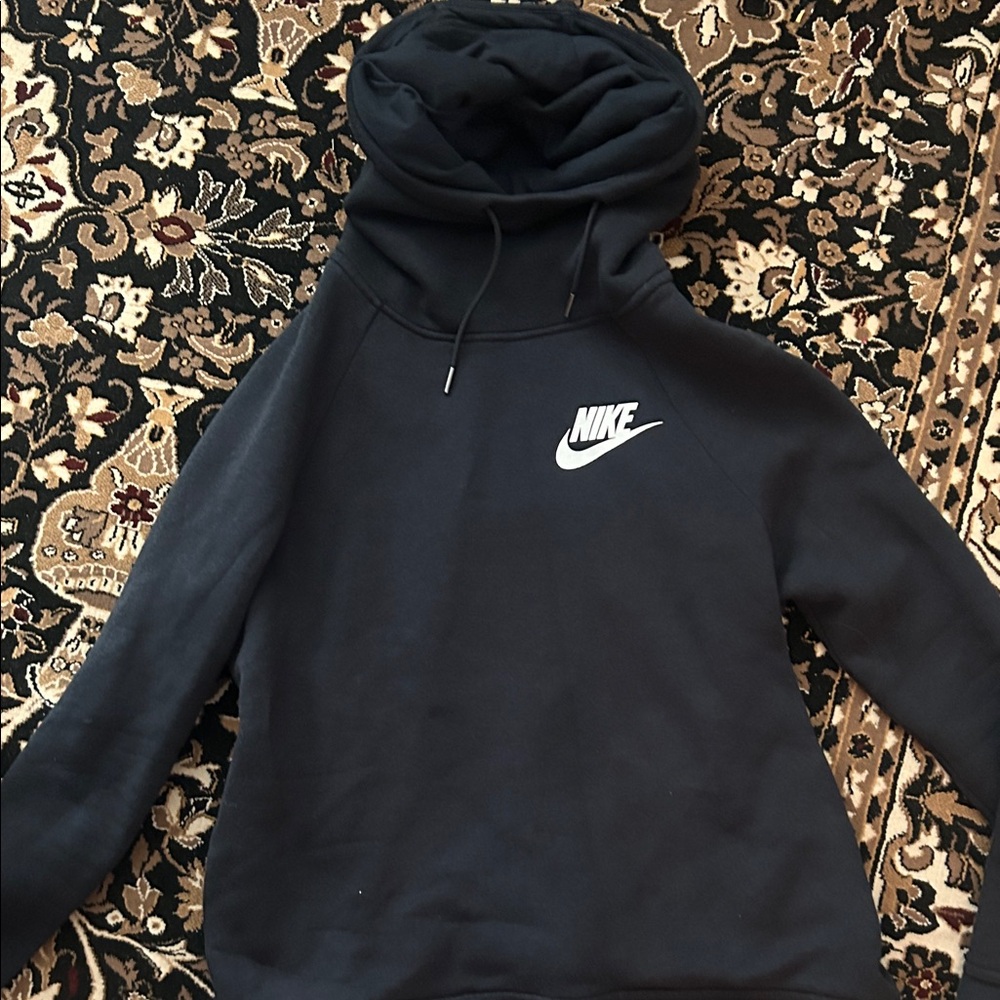 Nike Women Black Hoodie Sweater